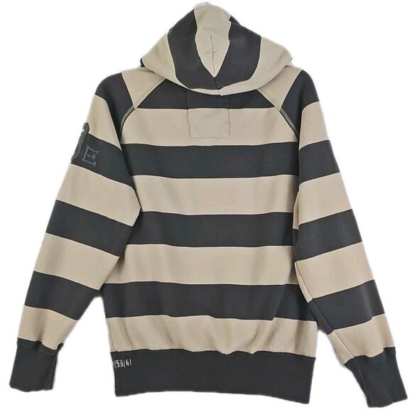 American Eagle Sweater Mens Large Striped Pullover Vintage Fit Sweatshirt Hoodie - Picture 3 of 16